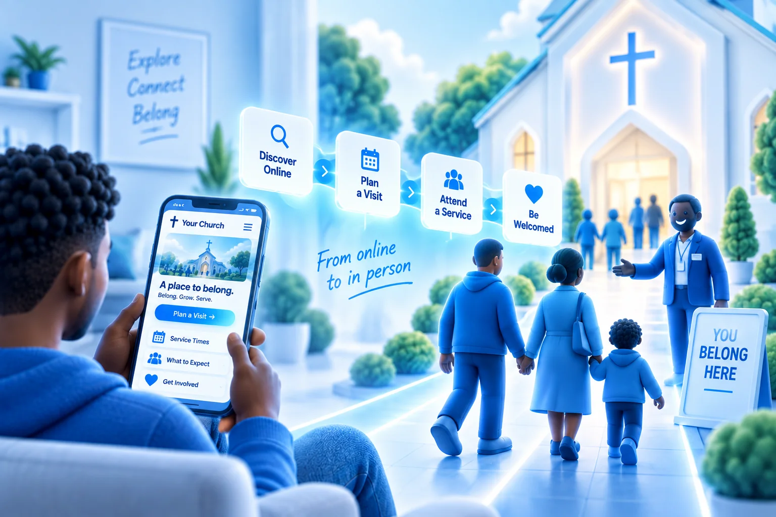 Church team benefiting from Websites & Digital Experience